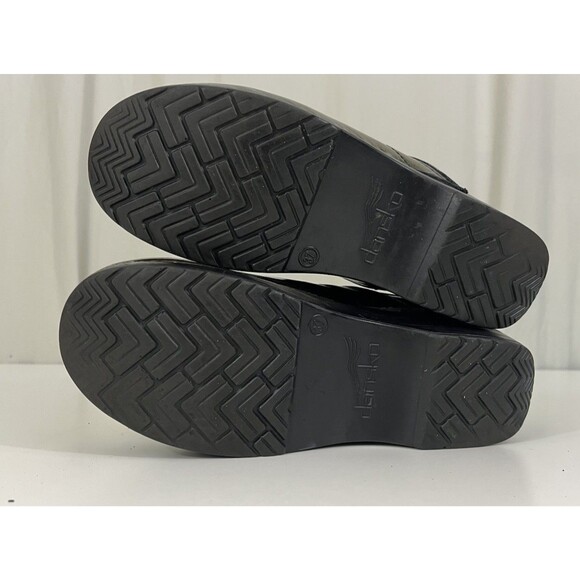 Dansko Shoes Womens 37 6.5-7 Nursing Clogs Prism Iridescent Green Patent Leather - Picture 9 of 10